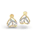 Dangling Hearts Diamond Earring